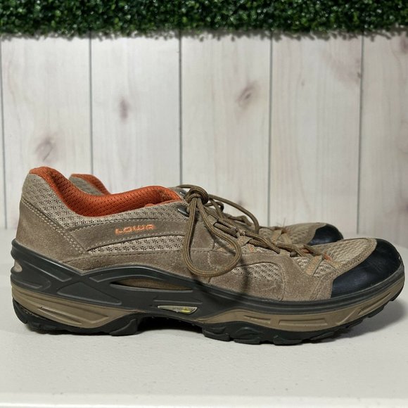 Lowa Shoes Lowa Mens Size 4 Hiking Boots As Is Broken Suede Brown